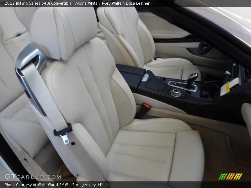 Alpine White / Ivory White Nappa Leather 2012 BMW 6 Series 640i Convertible