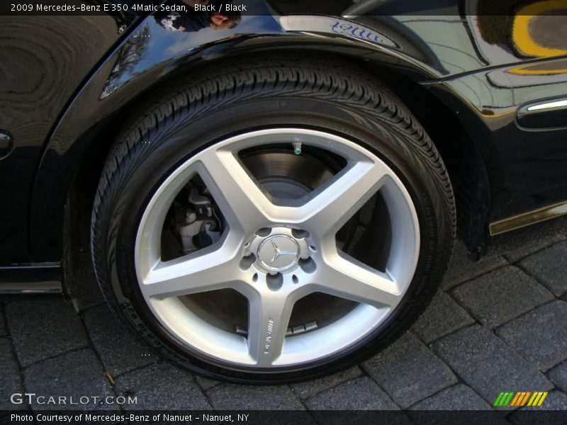 Black / Black 2009 Mercedes-Benz E 350 4Matic Sedan