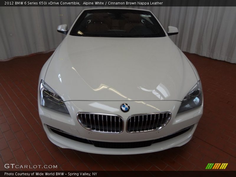 Alpine White / Cinnamon Brown Nappa Leather 2012 BMW 6 Series 650i xDrive Convertible
