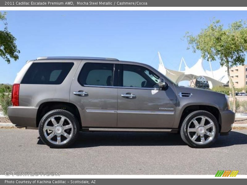 Mocha Steel Metallic / Cashmere/Cocoa 2011 Cadillac Escalade Premium AWD