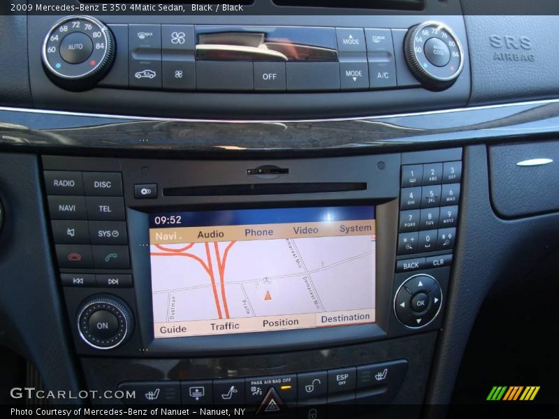 Black / Black 2009 Mercedes-Benz E 350 4Matic Sedan
