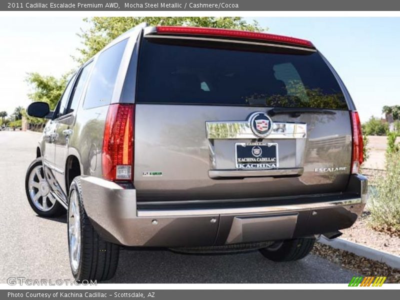 Mocha Steel Metallic / Cashmere/Cocoa 2011 Cadillac Escalade Premium AWD