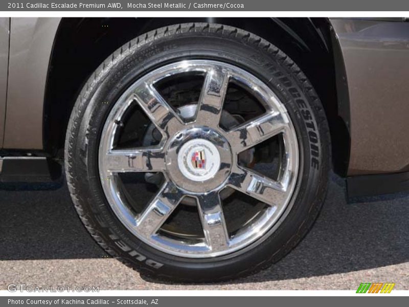 Mocha Steel Metallic / Cashmere/Cocoa 2011 Cadillac Escalade Premium AWD