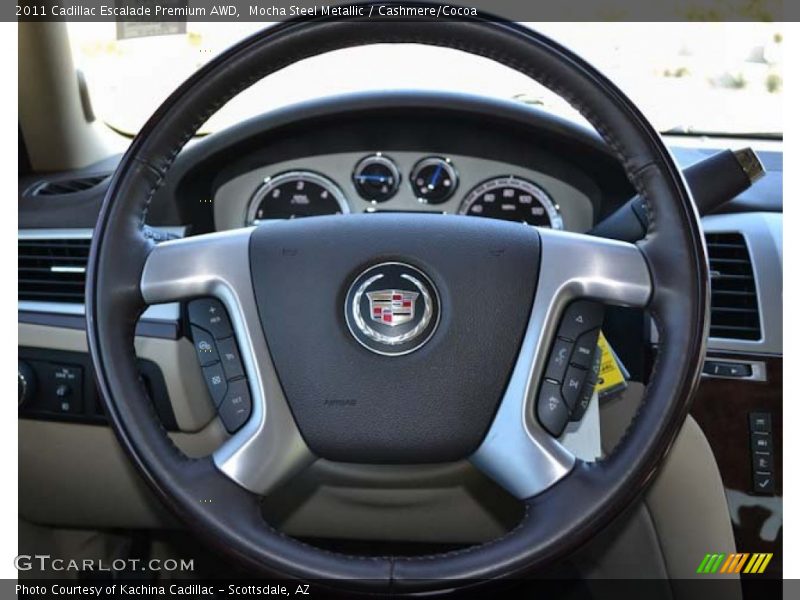 Mocha Steel Metallic / Cashmere/Cocoa 2011 Cadillac Escalade Premium AWD