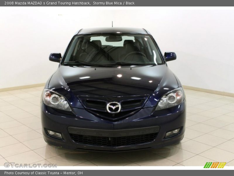 Stormy Blue Mica / Black 2008 Mazda MAZDA3 s Grand Touring Hatchback