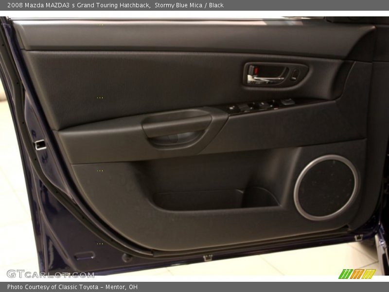 Stormy Blue Mica / Black 2008 Mazda MAZDA3 s Grand Touring Hatchback