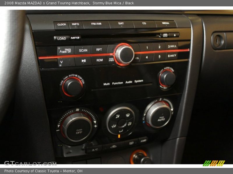 Stormy Blue Mica / Black 2008 Mazda MAZDA3 s Grand Touring Hatchback