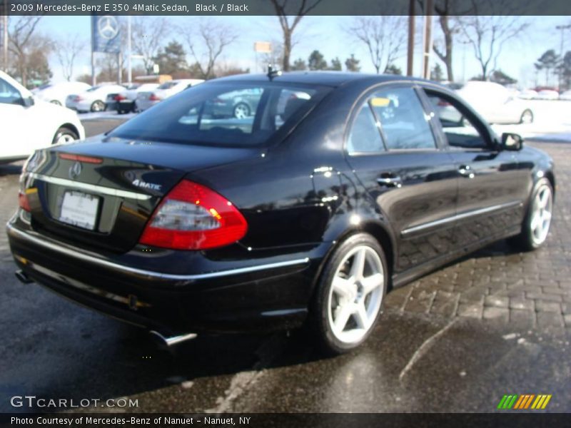 Black / Black 2009 Mercedes-Benz E 350 4Matic Sedan