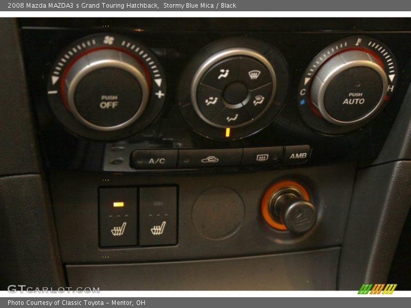 Stormy Blue Mica / Black 2008 Mazda MAZDA3 s Grand Touring Hatchback