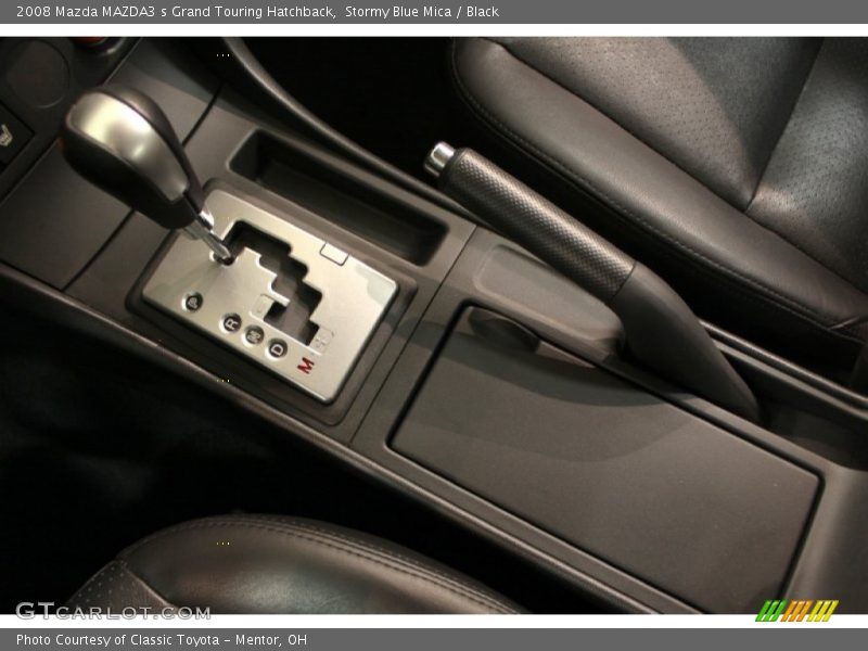 Stormy Blue Mica / Black 2008 Mazda MAZDA3 s Grand Touring Hatchback