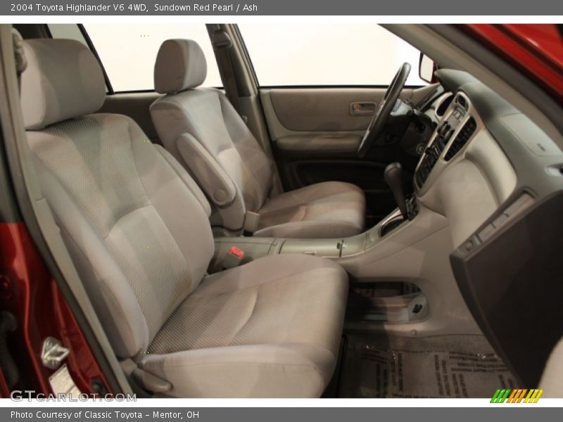 Sundown Red Pearl / Ash 2004 Toyota Highlander V6 4WD