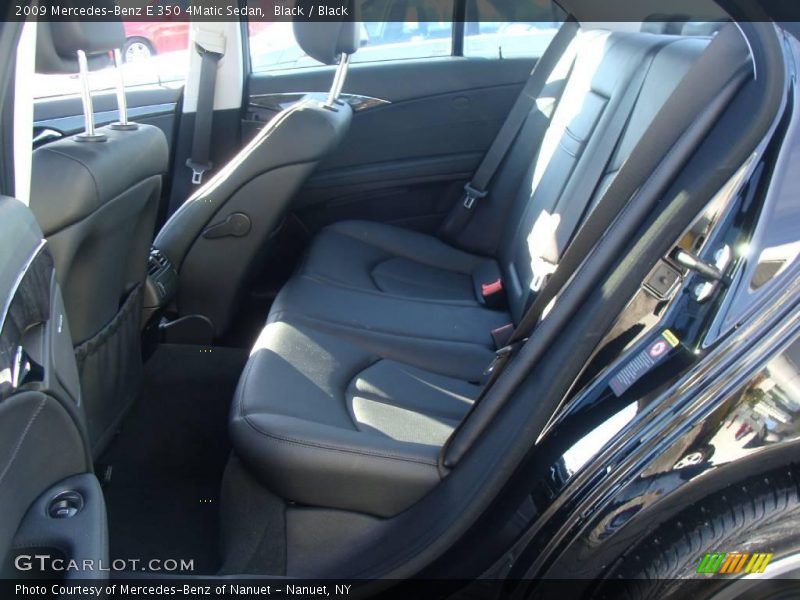 Black / Black 2009 Mercedes-Benz E 350 4Matic Sedan