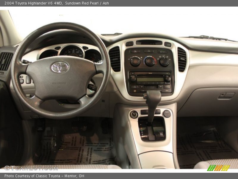 Sundown Red Pearl / Ash 2004 Toyota Highlander V6 4WD