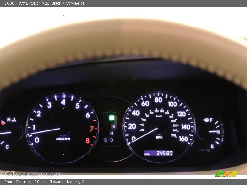 Black / Ivory Beige 2008 Toyota Avalon XLS