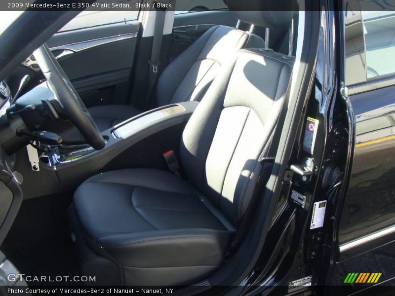 Black / Black 2009 Mercedes-Benz E 350 4Matic Sedan