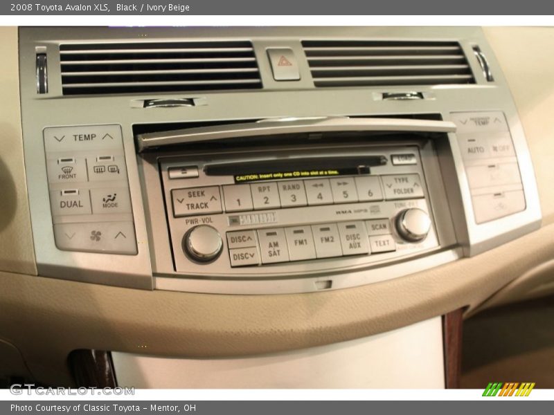 Black / Ivory Beige 2008 Toyota Avalon XLS