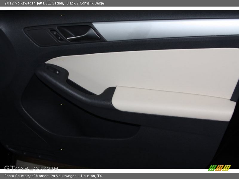 Black / Cornsilk Beige 2012 Volkswagen Jetta SEL Sedan