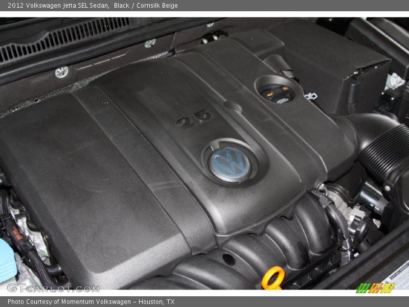 Black / Cornsilk Beige 2012 Volkswagen Jetta SEL Sedan