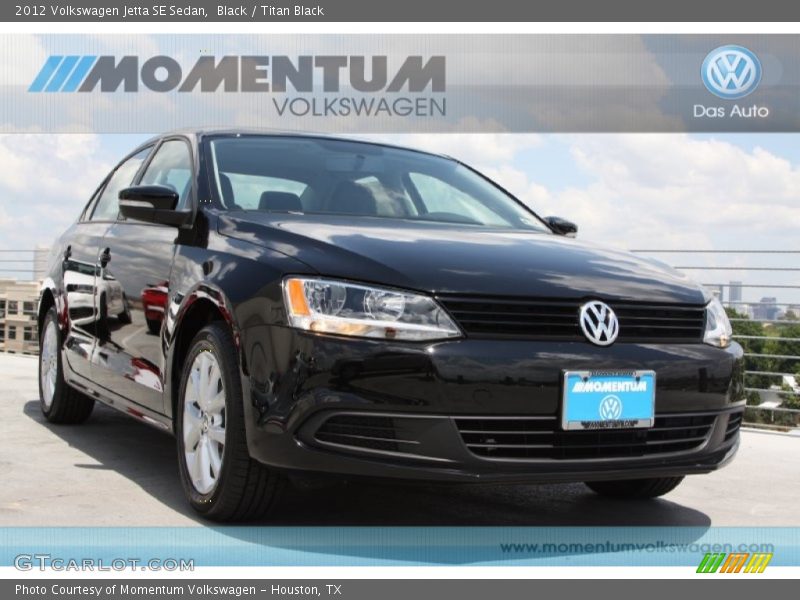 Black / Titan Black 2012 Volkswagen Jetta SE Sedan