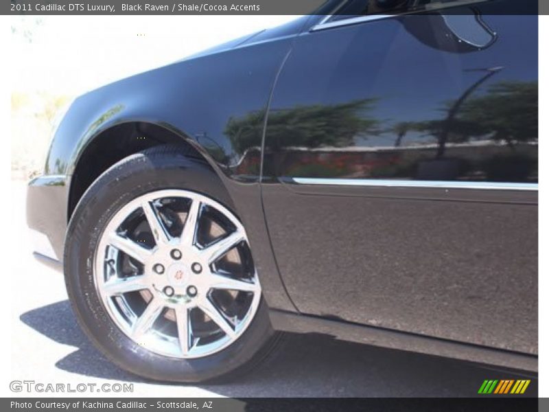 Black Raven / Shale/Cocoa Accents 2011 Cadillac DTS Luxury