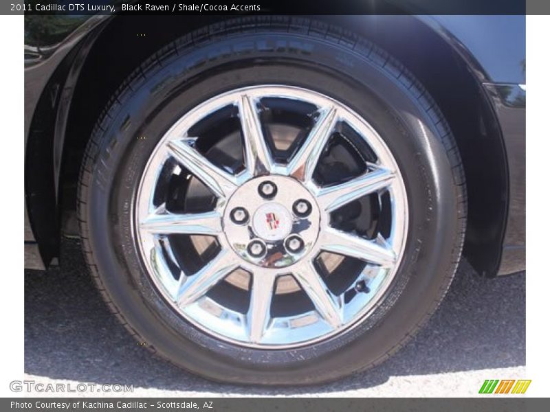Black Raven / Shale/Cocoa Accents 2011 Cadillac DTS Luxury