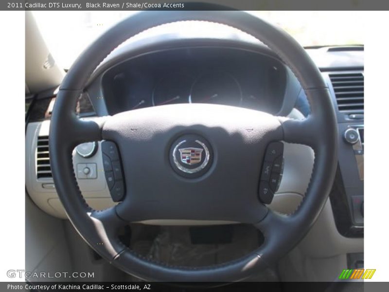 Black Raven / Shale/Cocoa Accents 2011 Cadillac DTS Luxury