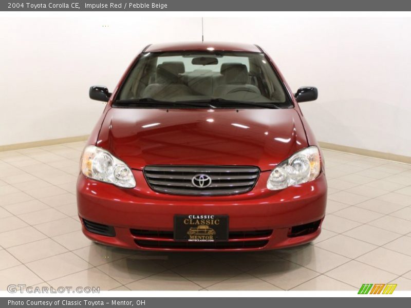 Impulse Red / Pebble Beige 2004 Toyota Corolla CE