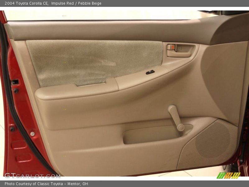 Impulse Red / Pebble Beige 2004 Toyota Corolla CE