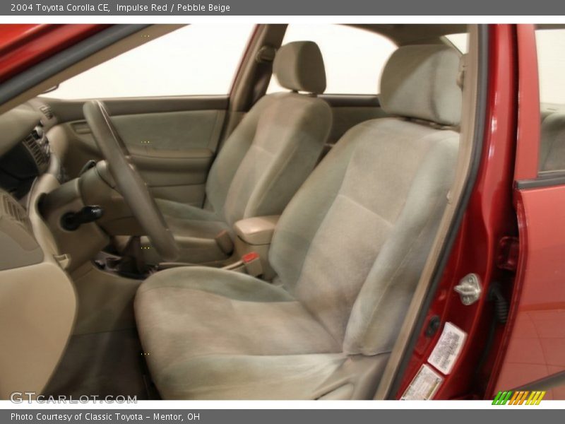 Impulse Red / Pebble Beige 2004 Toyota Corolla CE