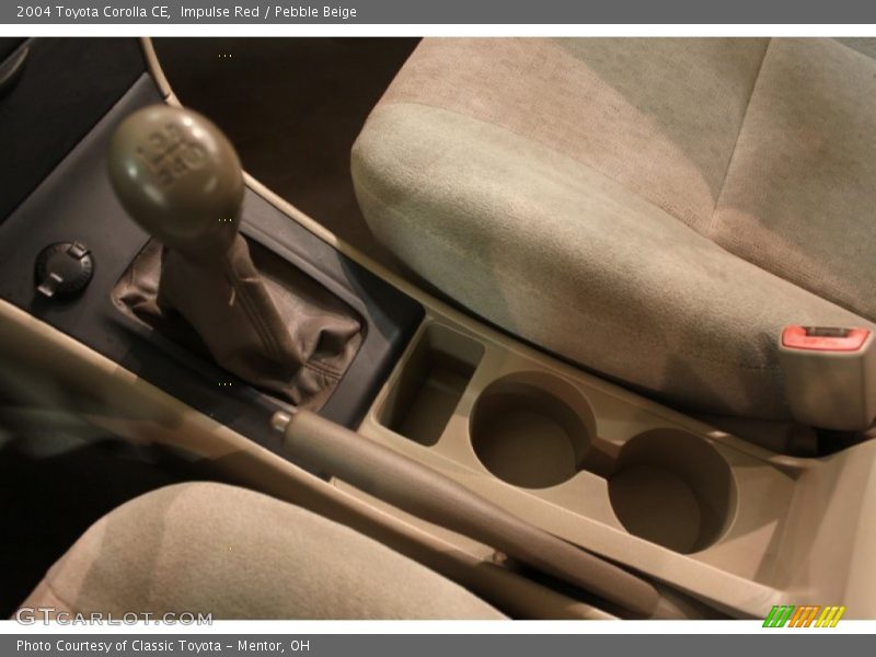 Impulse Red / Pebble Beige 2004 Toyota Corolla CE