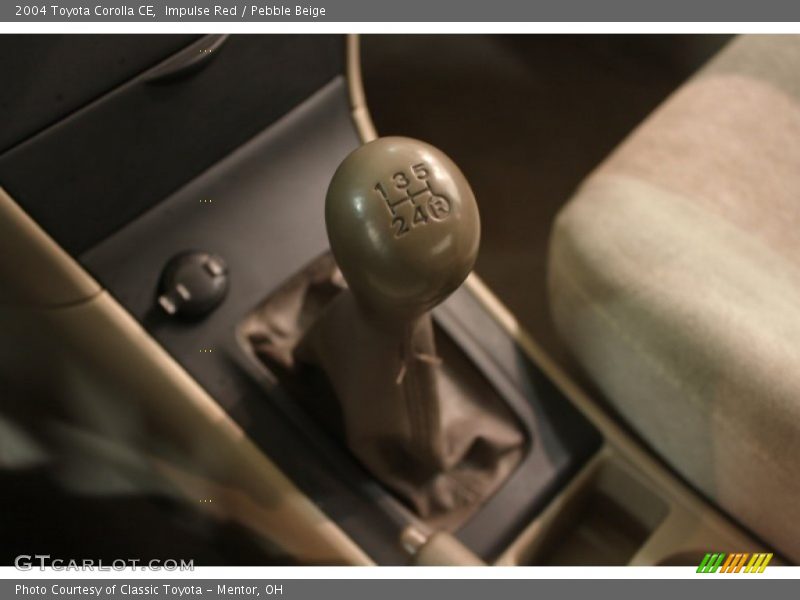 Impulse Red / Pebble Beige 2004 Toyota Corolla CE