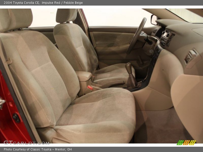 Impulse Red / Pebble Beige 2004 Toyota Corolla CE