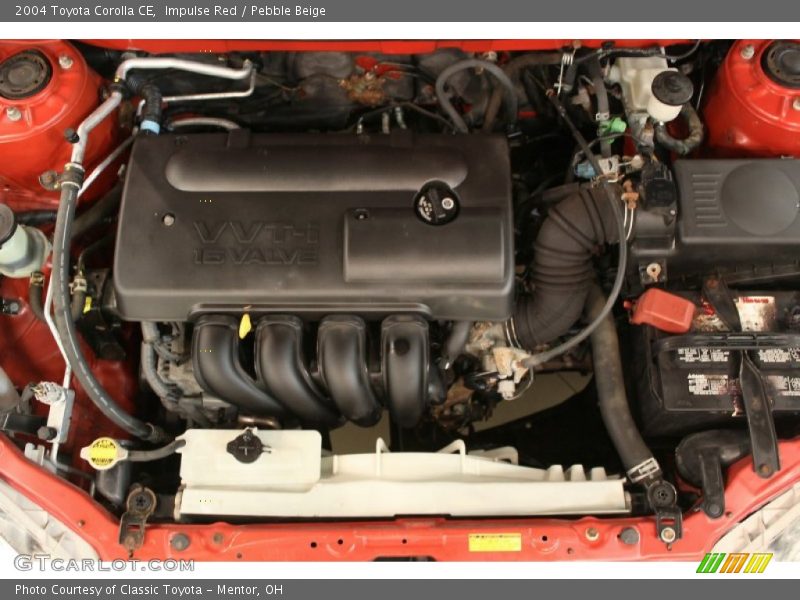 Impulse Red / Pebble Beige 2004 Toyota Corolla CE