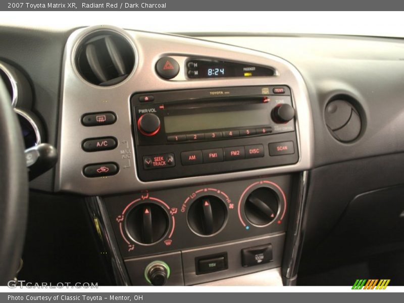 Radiant Red / Dark Charcoal 2007 Toyota Matrix XR