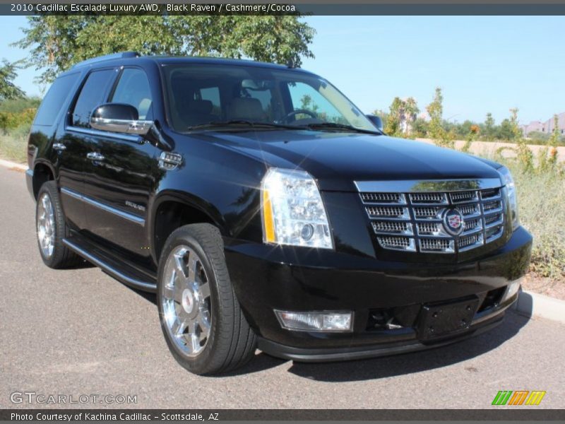 Black Raven / Cashmere/Cocoa 2010 Cadillac Escalade Luxury AWD