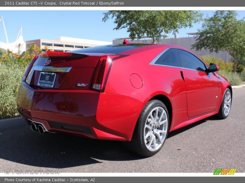 Crystal Red Tintcoat / Ebony/Saffron 2011 Cadillac CTS -V Coupe