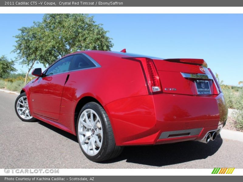 Crystal Red Tintcoat / Ebony/Saffron 2011 Cadillac CTS -V Coupe