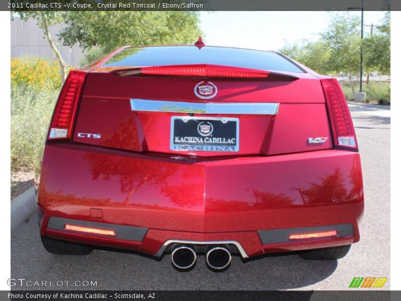 Crystal Red Tintcoat / Ebony/Saffron 2011 Cadillac CTS -V Coupe