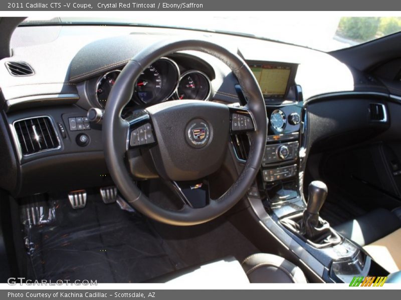 Crystal Red Tintcoat / Ebony/Saffron 2011 Cadillac CTS -V Coupe