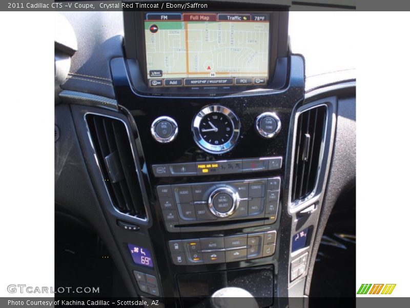 Controls of 2011 CTS -V Coupe