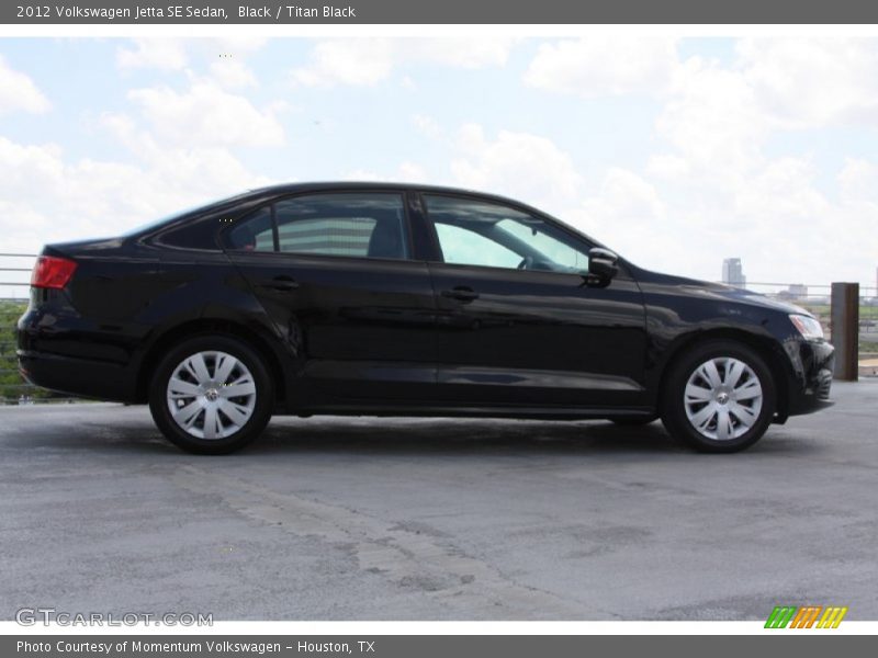 Black / Titan Black 2012 Volkswagen Jetta SE Sedan