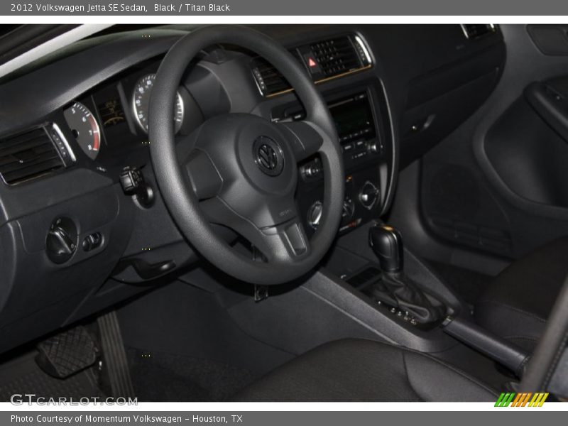 Black / Titan Black 2012 Volkswagen Jetta SE Sedan