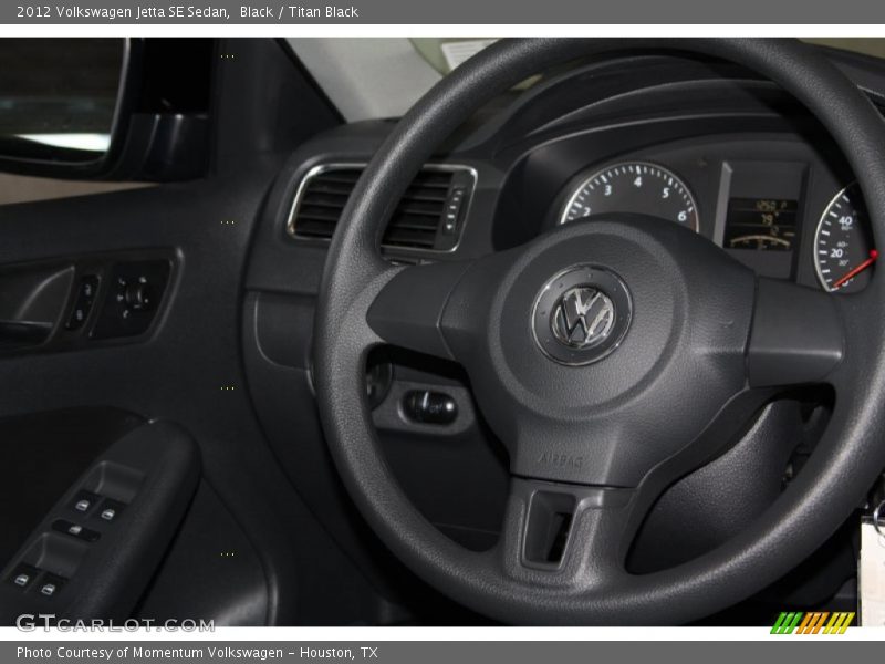 Black / Titan Black 2012 Volkswagen Jetta SE Sedan