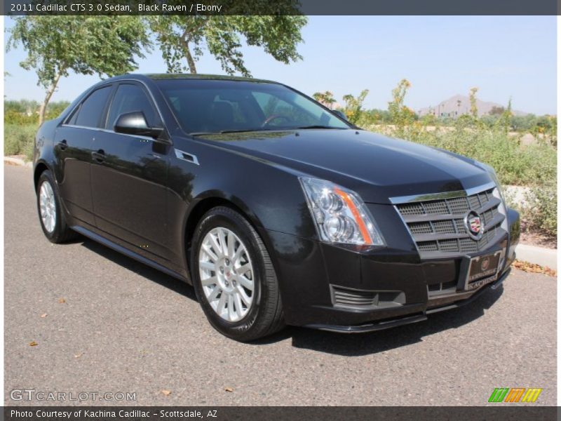 Black Raven / Ebony 2011 Cadillac CTS 3.0 Sedan
