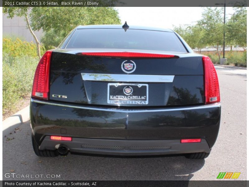 Black Raven / Ebony 2011 Cadillac CTS 3.0 Sedan