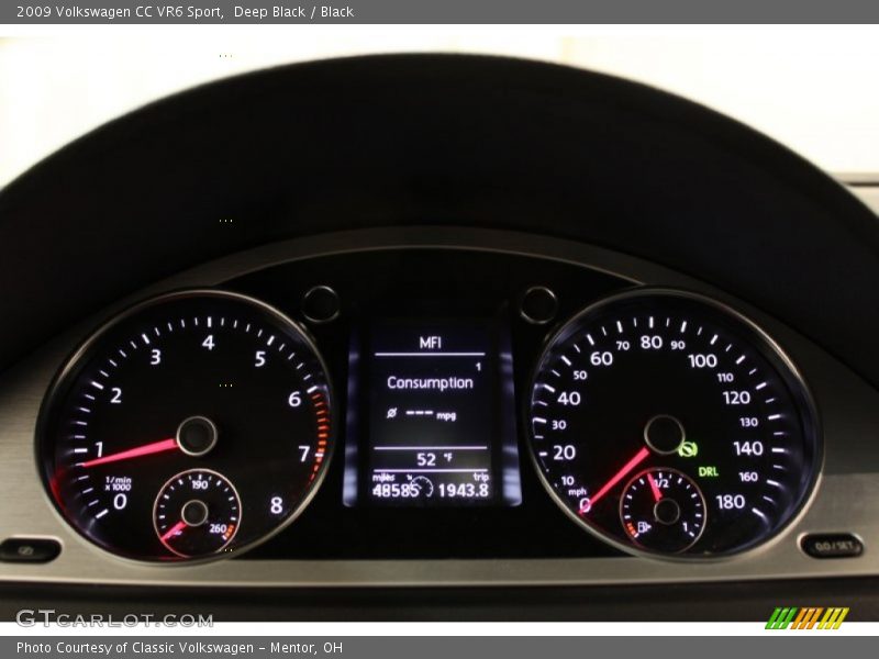 Deep Black / Black 2009 Volkswagen CC VR6 Sport
