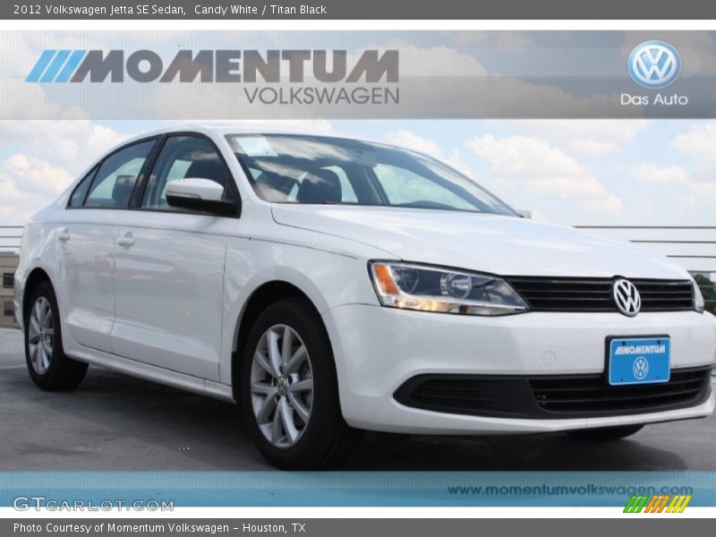 Candy White / Titan Black 2012 Volkswagen Jetta SE Sedan