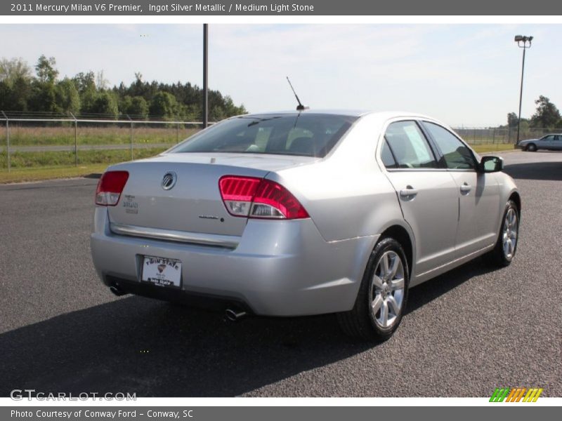 Ingot Silver Metallic / Medium Light Stone 2011 Mercury Milan V6 Premier
