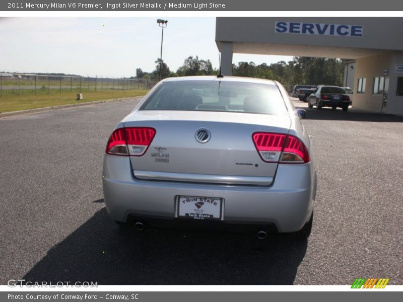 Ingot Silver Metallic / Medium Light Stone 2011 Mercury Milan V6 Premier