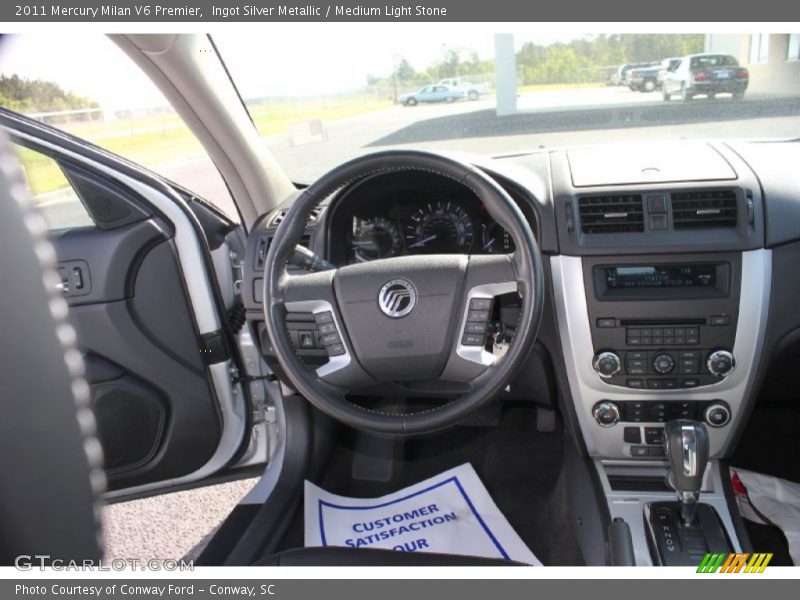 Ingot Silver Metallic / Medium Light Stone 2011 Mercury Milan V6 Premier